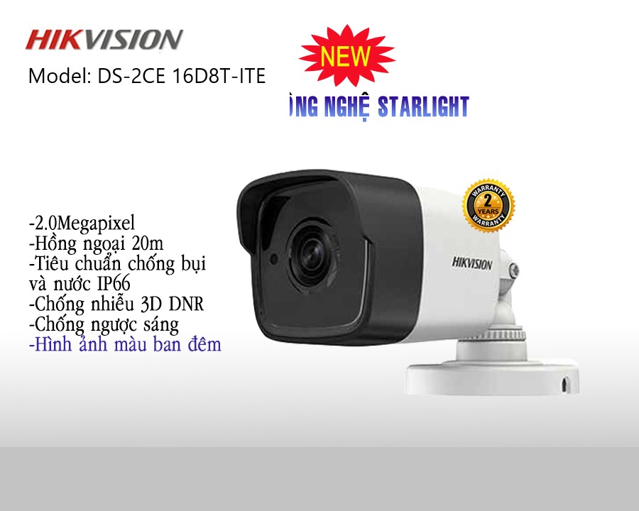 Đại lý phân phối Camera Hikvision DS-2CE16D8T-ITE chính hãng